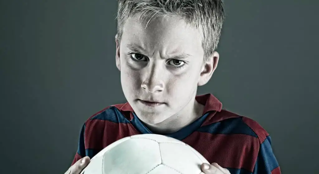 Upset Child with ball